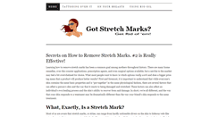 Desktop Screenshot of gotstretchmarks.net